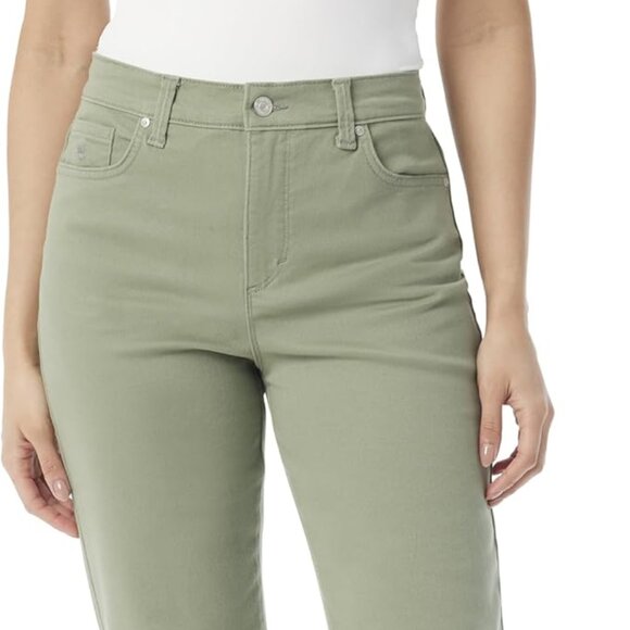 Gloria Vanderbilt Green Women's Amanda Classic High Rise Tapered Jean, 6 Short - Picture 1 of 4